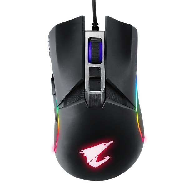 AORUS, M5, Ergonomic Right-handed Gaming Mouse, 16000dpi, Pixart 3389 Optical Sensor, 2 side buttons, USB Corded, RGB Fusion 2.0, 2 Years Warranty