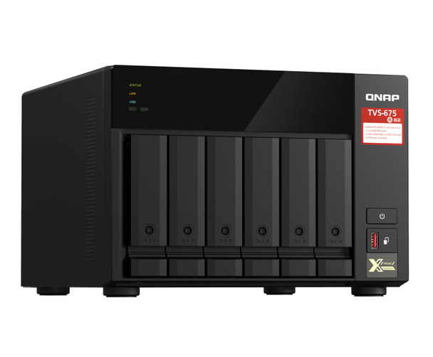 QNAP 6-bay Nas (no Disk) Kx-u6580 8c 2.5ghz, 8gb, 2.5gbe(2),hdmi(1), Twr, 2yr Wty