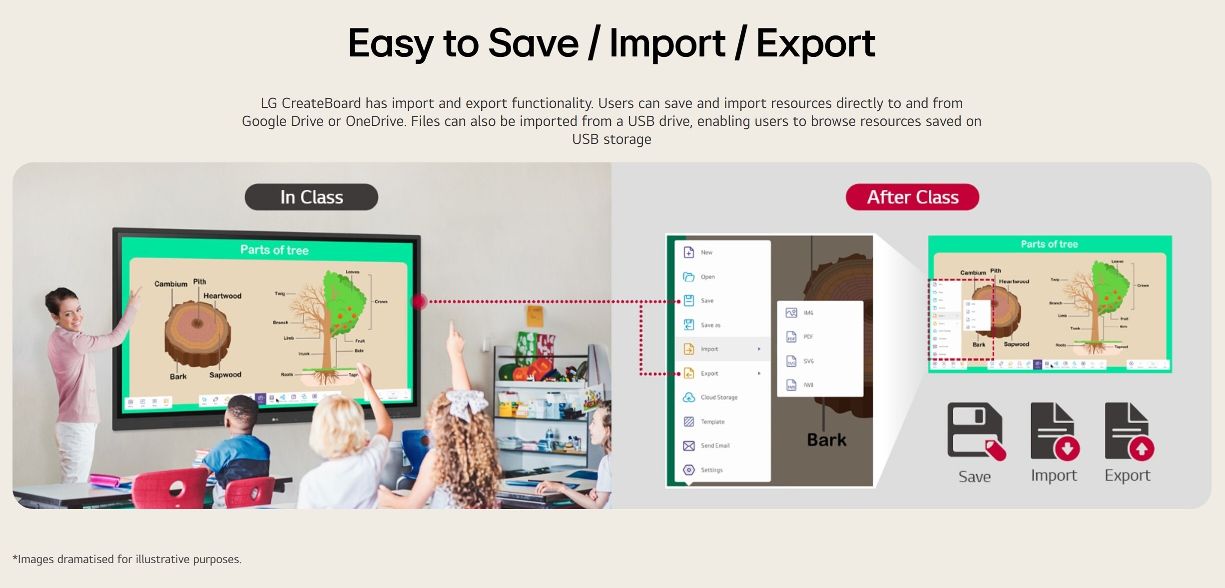 Easy to Save / Import / Export