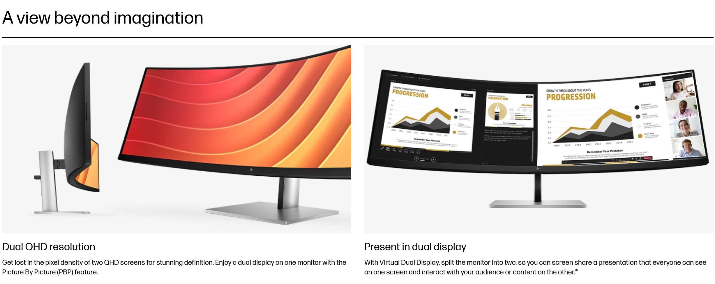 HP E45c G5 44.5" Curved Monitor