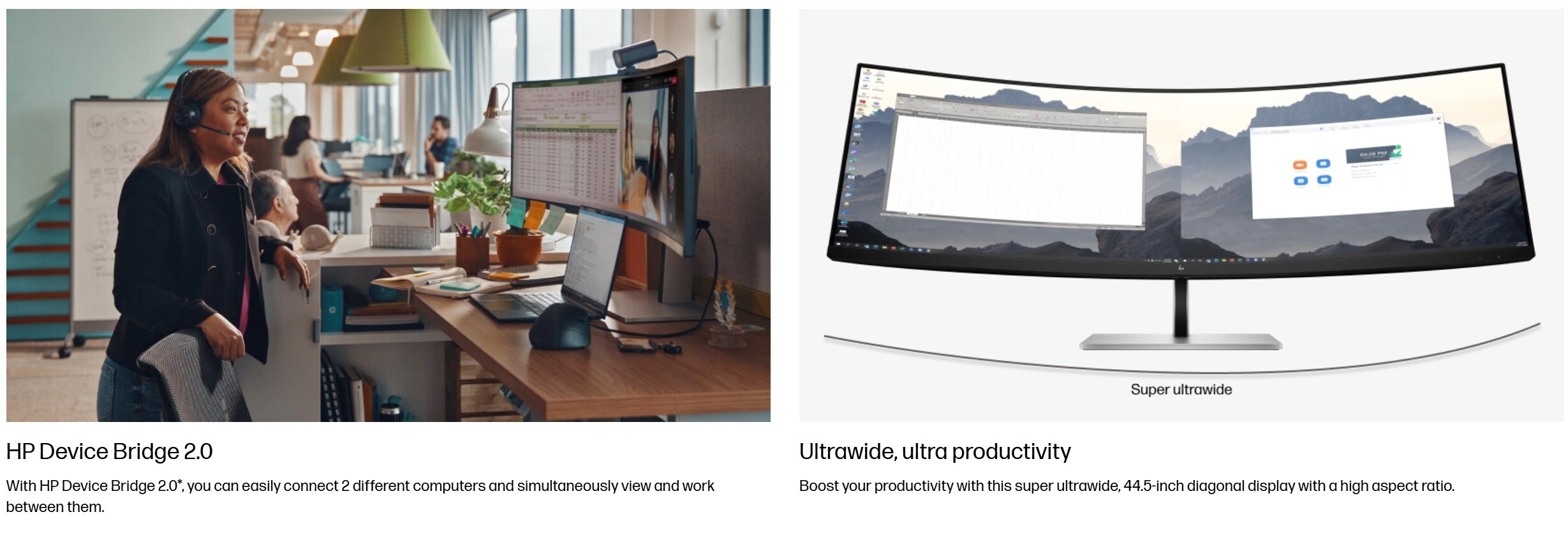 HP E45c G5 44.5" Curved Monitor