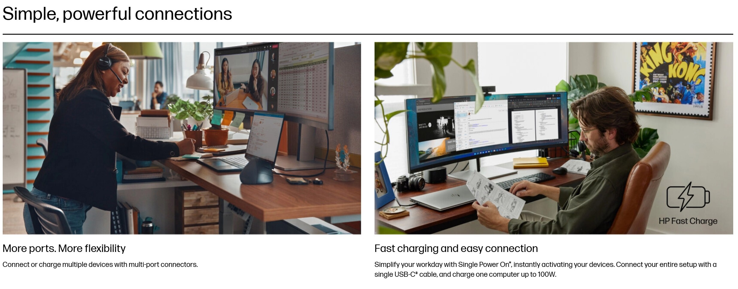 HP E45c G5 44.5" Curved Monitor