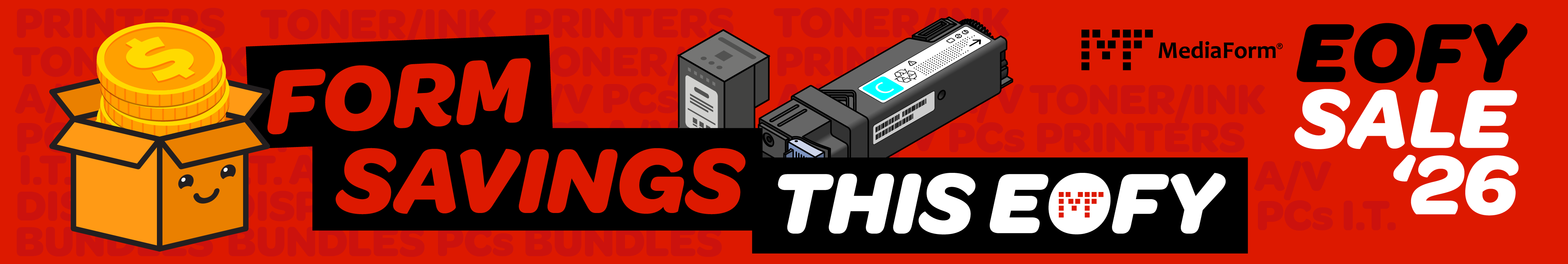MediaForm EOFY Sale 2026: Toner & Ink
