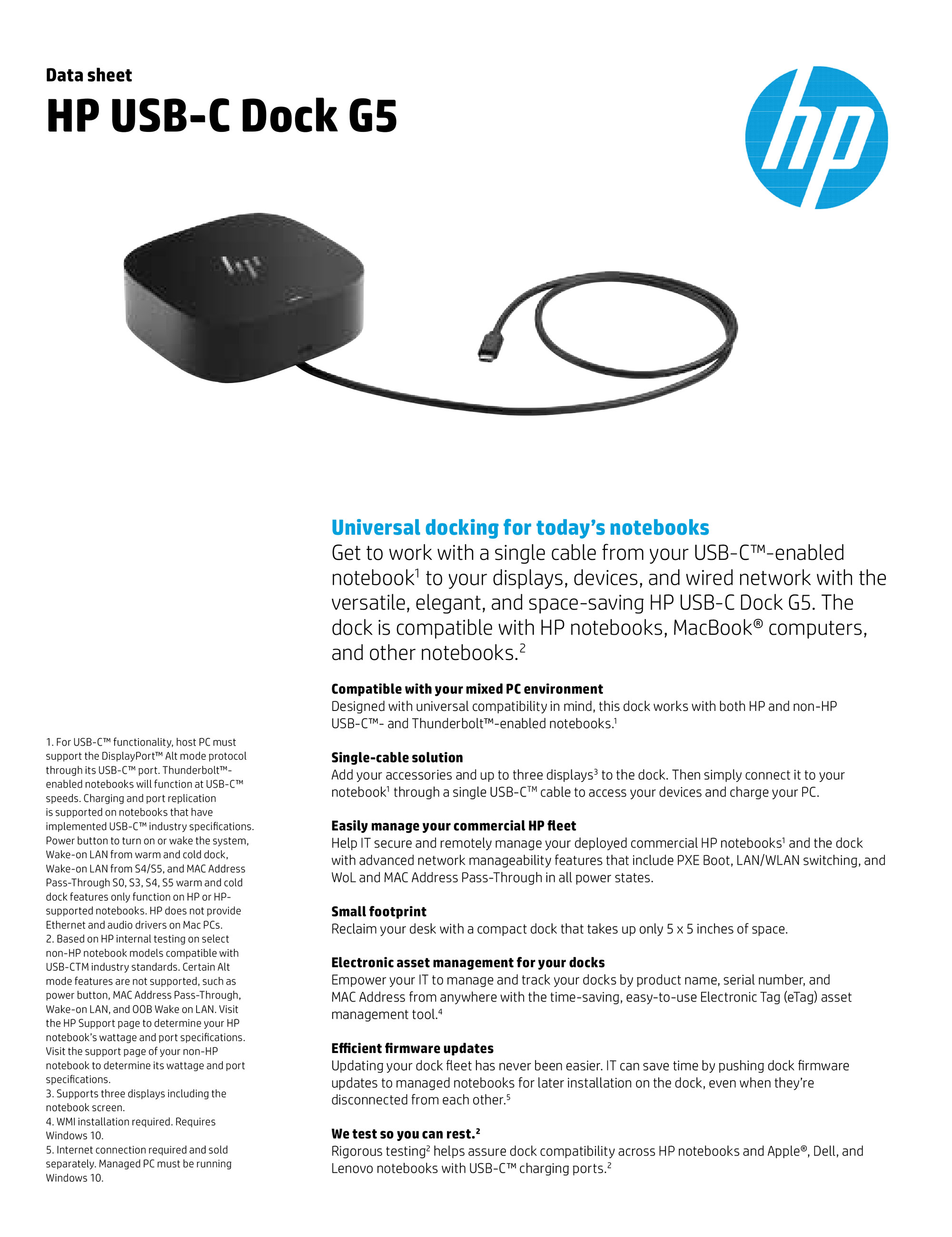 HP USB-C Dock G5