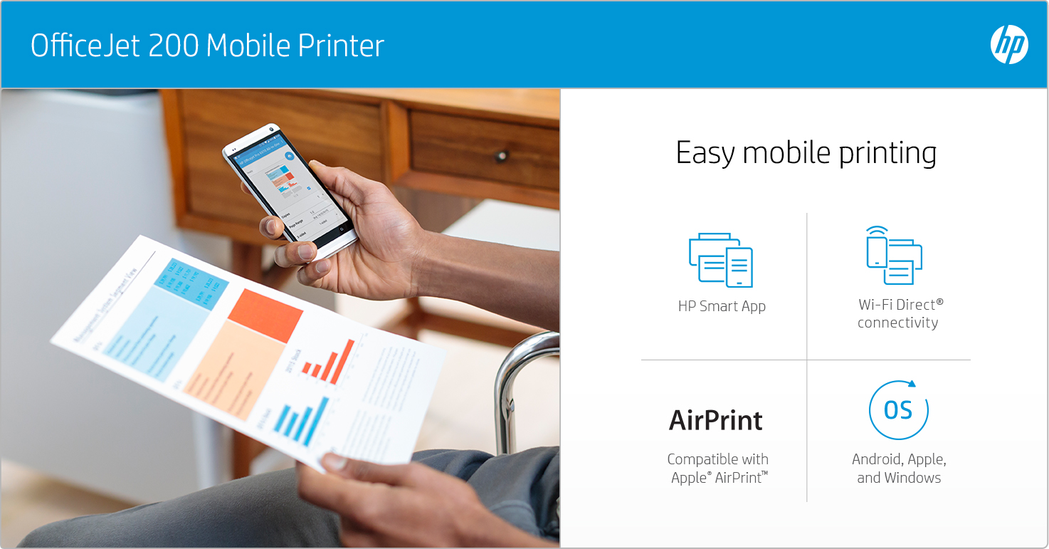 HP OfficeJet 200 Mobile - Easy mobile printing