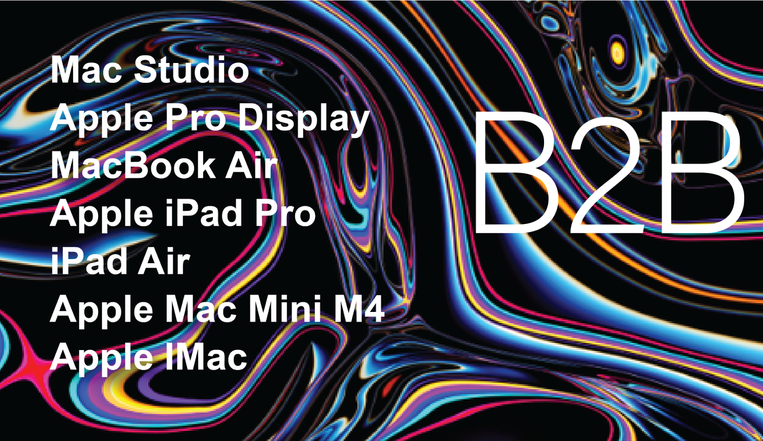 iMacs, MacBooks, Mac Studios, iPads for B2B iMacs, MacBooks, Mac Studios, iPads for B2B