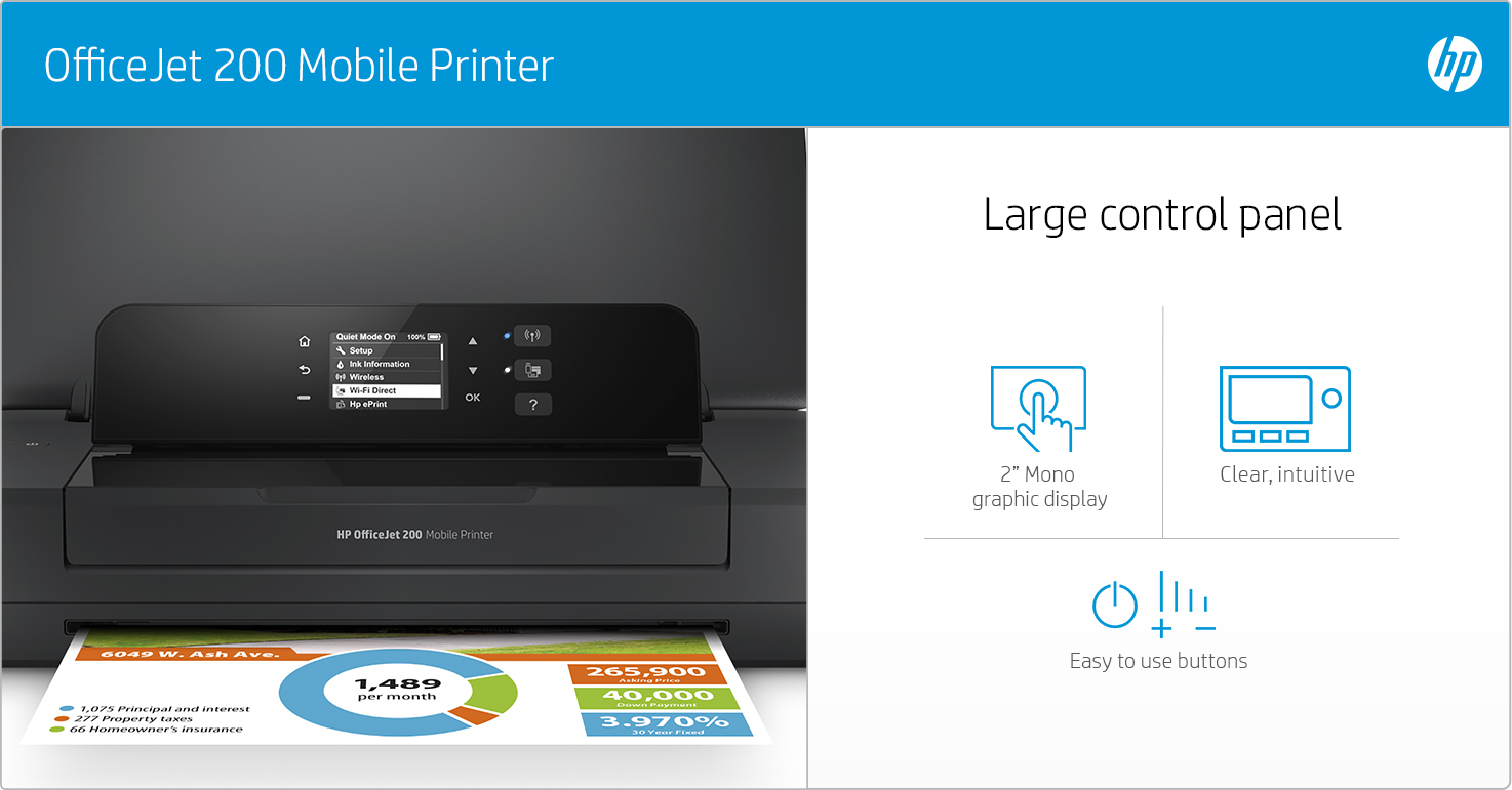 Hp Officejet 200 Mobile Printer Cz993a Mediaform Au