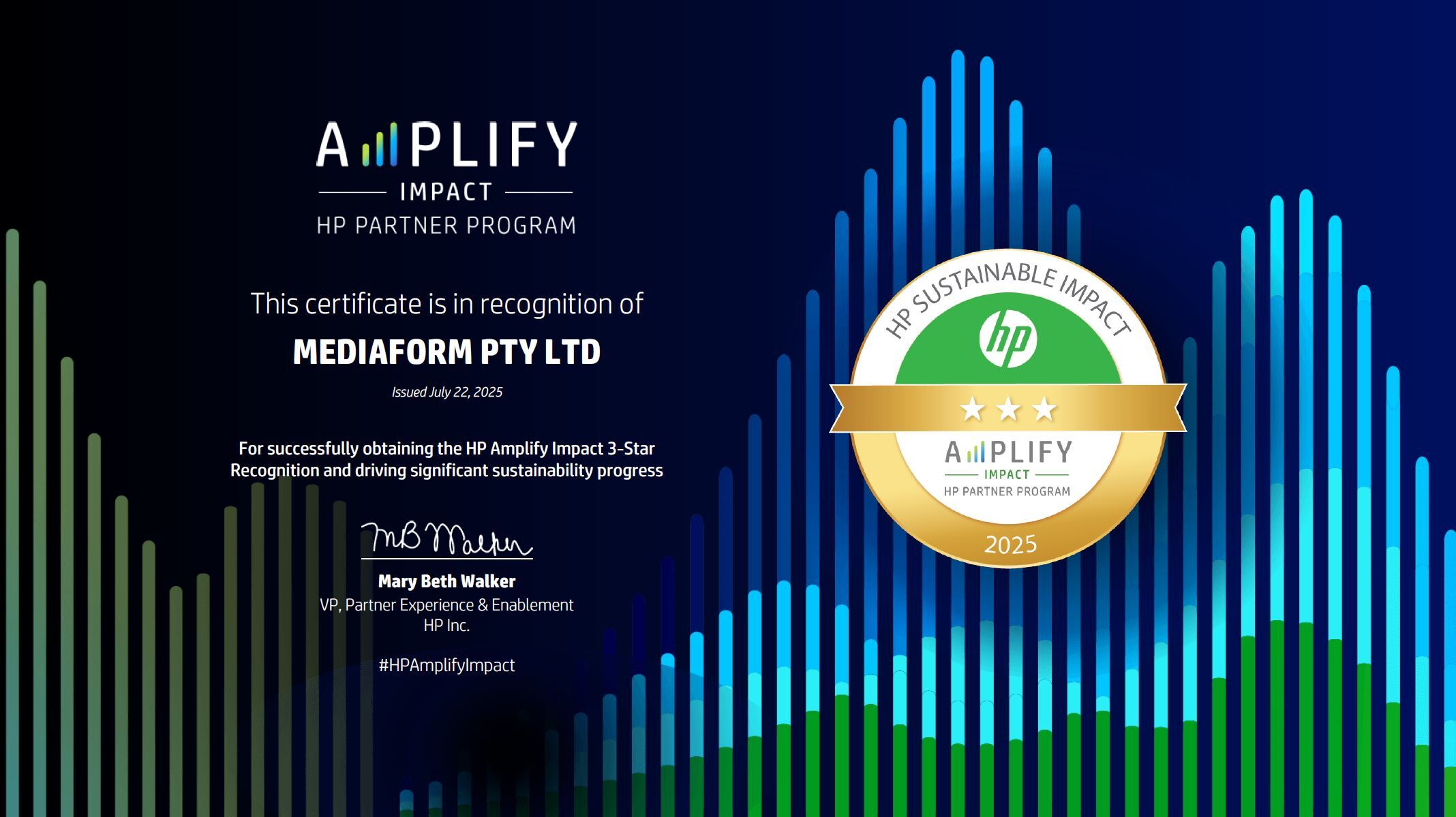 Amplify Impact Certificate