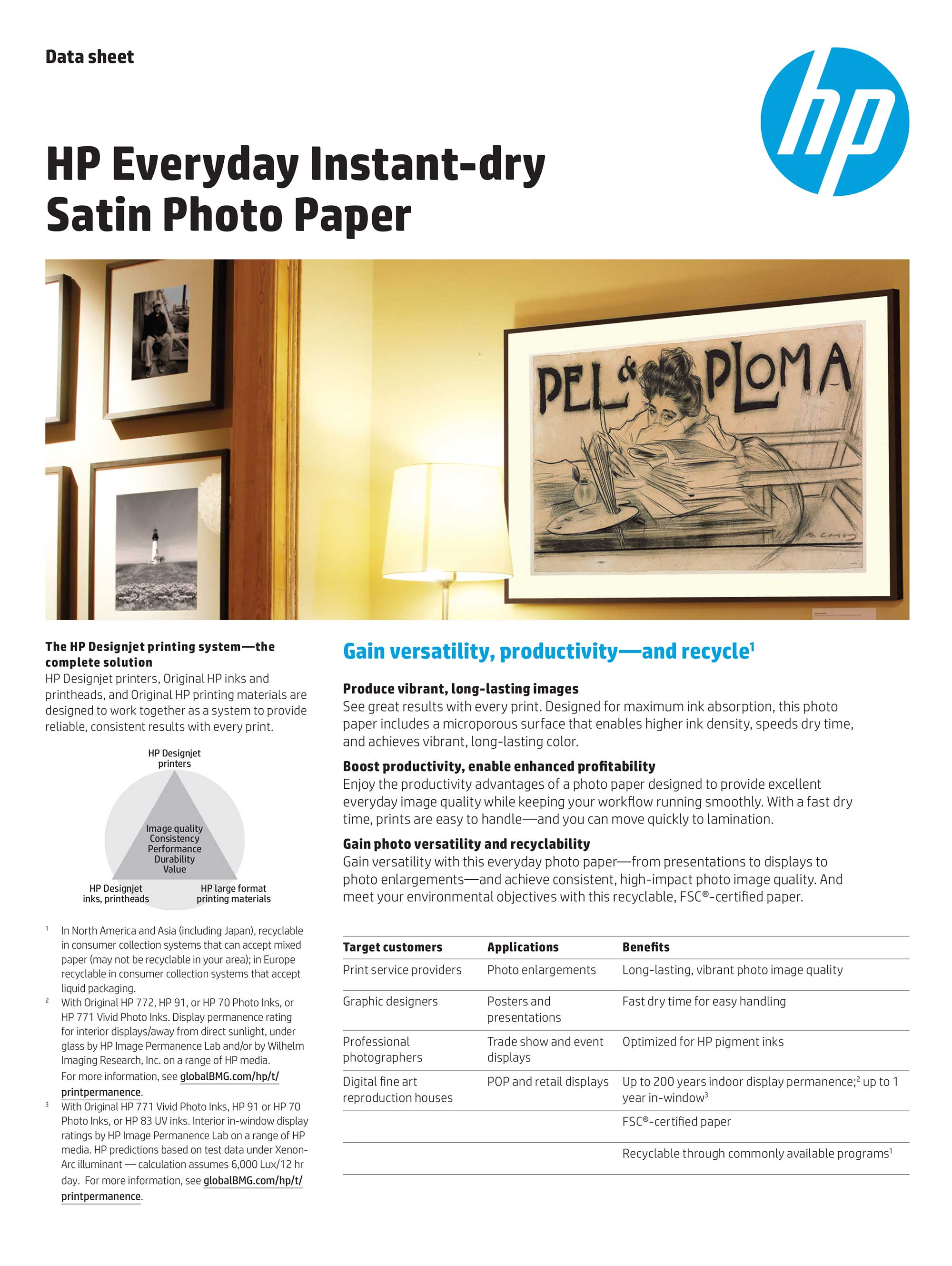 Everyday Instant-Dry Satin Photo Paper