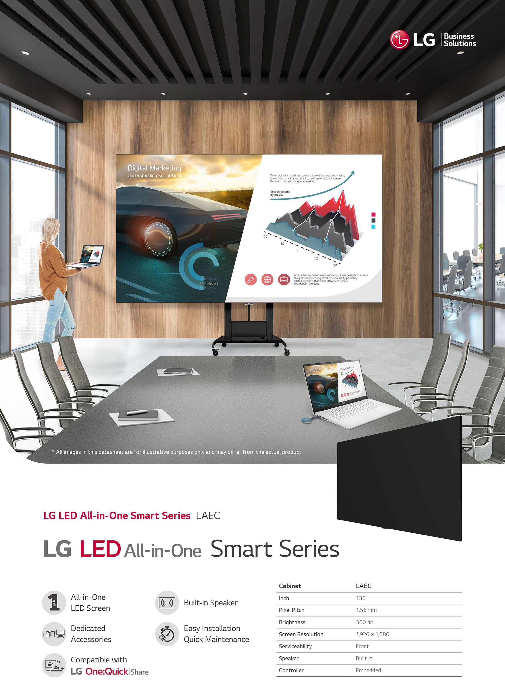 LG LAEC015 136" LED Smart All-in-One Series