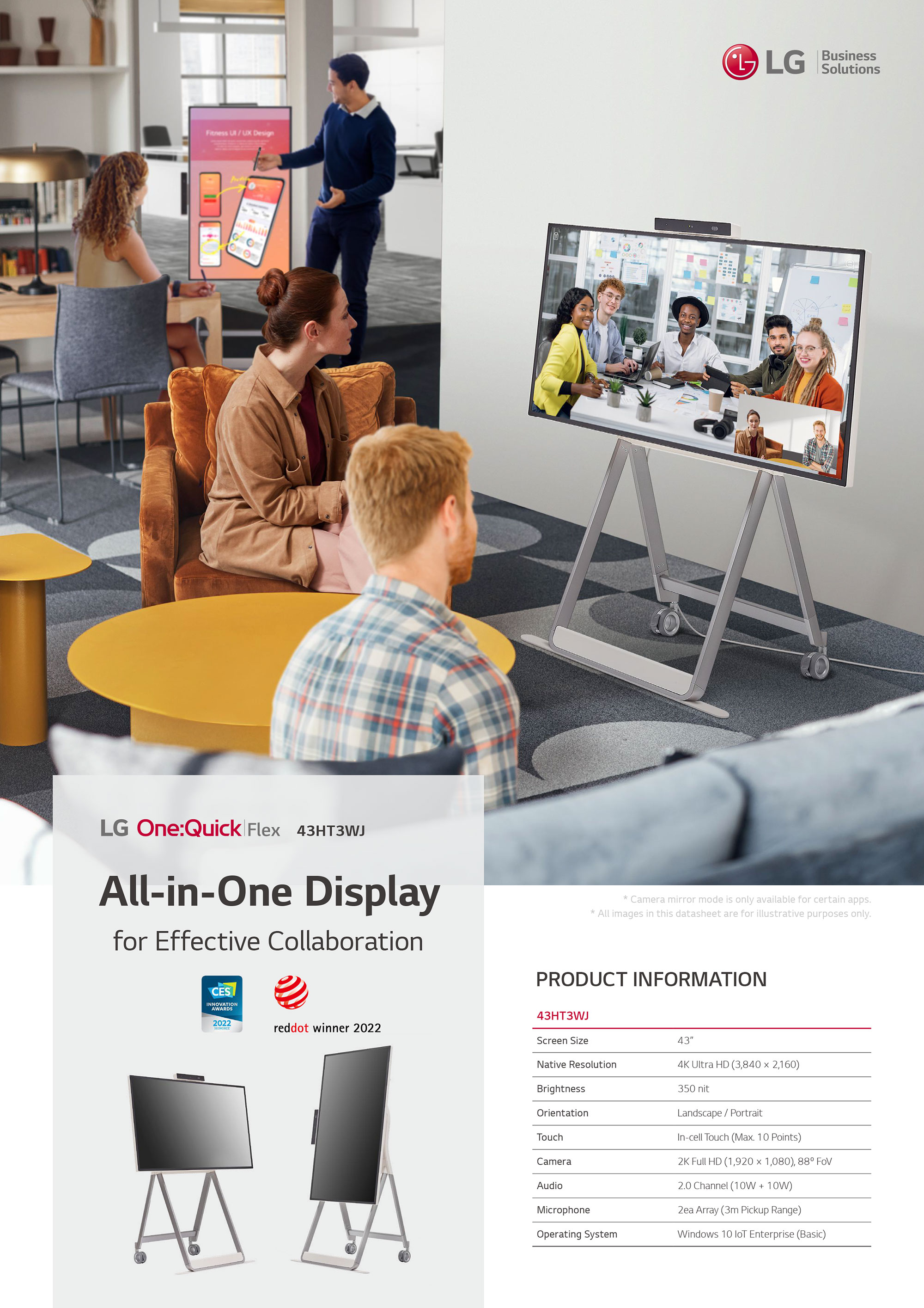 LG One:Quick Flex HT3WJ Digital Signage Series