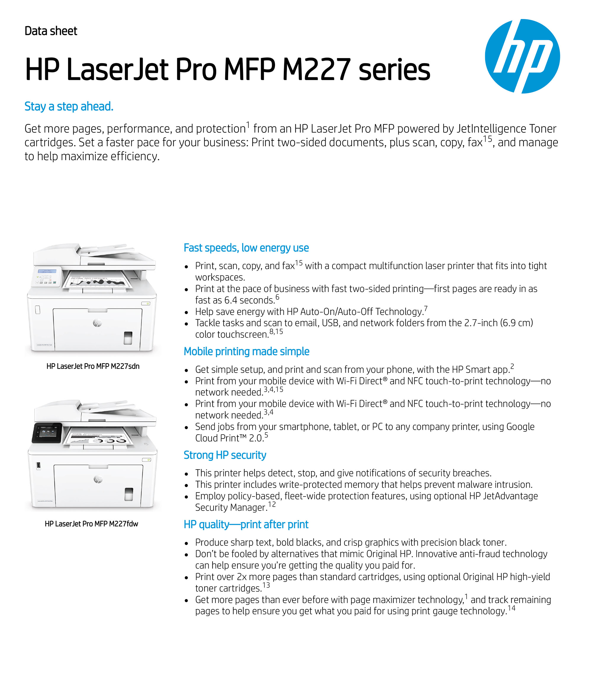 HP LaserJet Pro MFP M227fdw