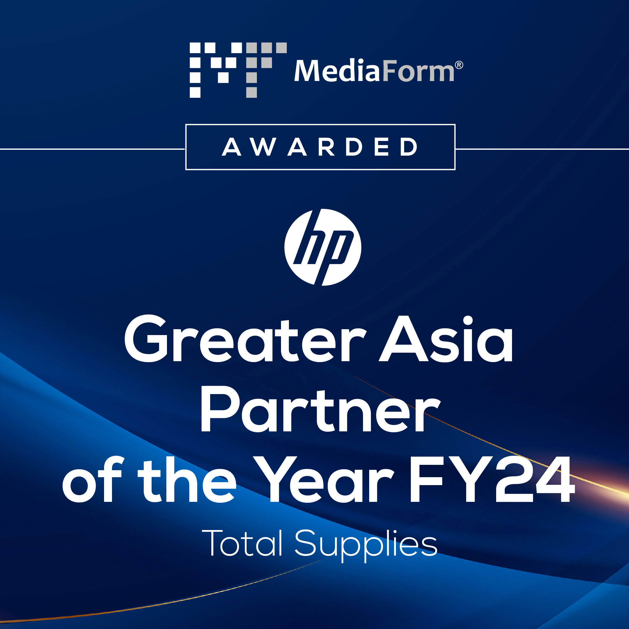 HP Greater Asia Partner of the Year FY24 - Total Supplies
