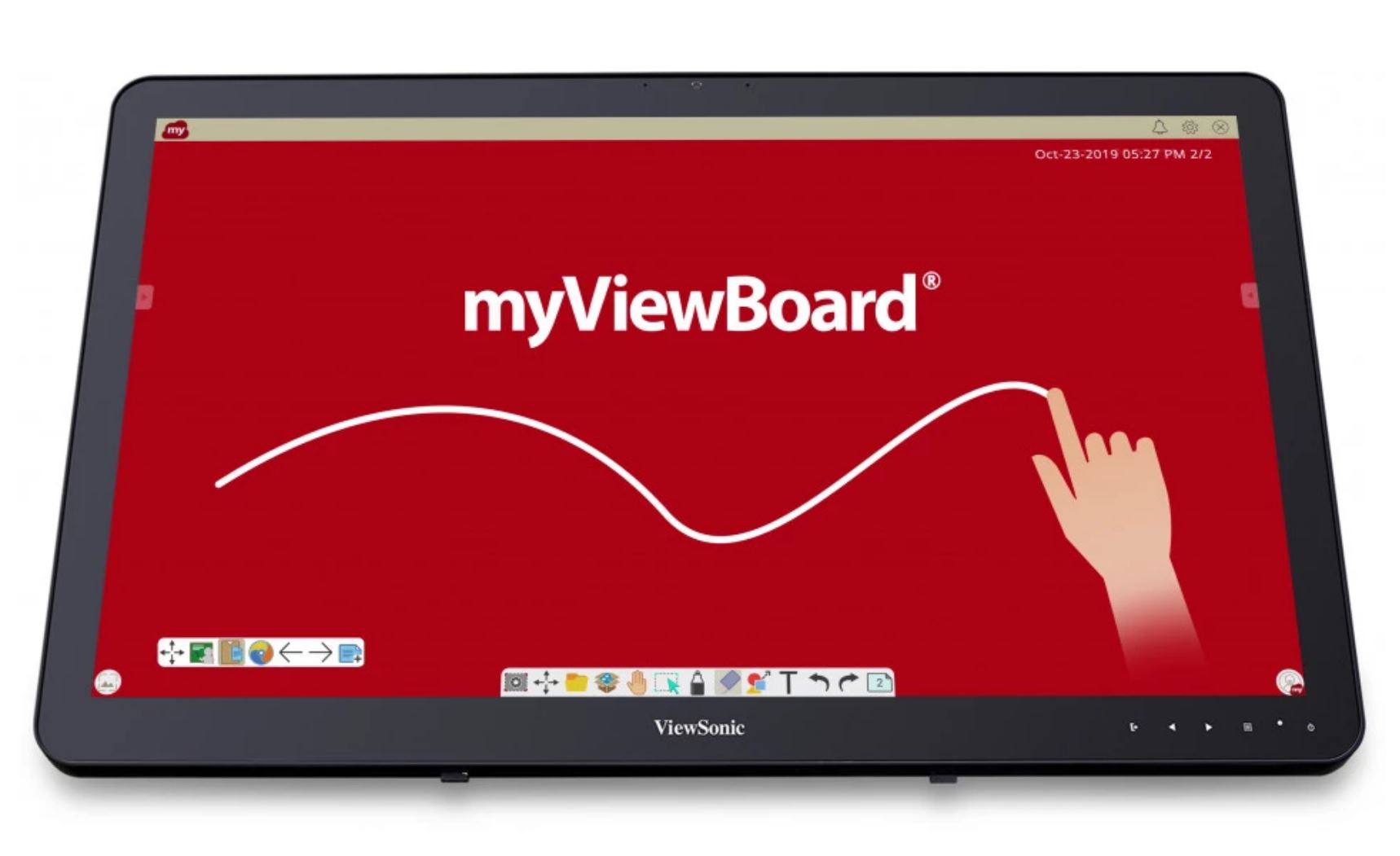 Built-in myViewBoard digital whiteboarding software