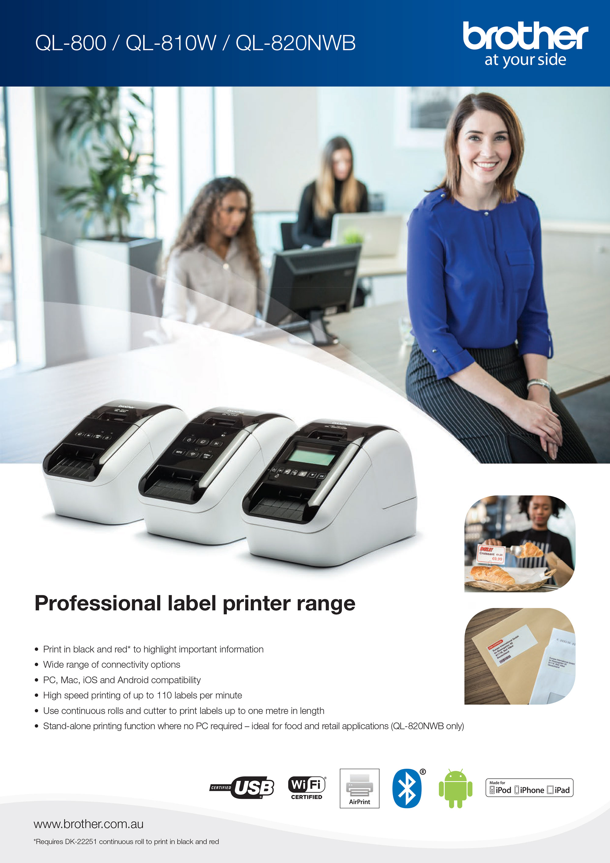 Brother QL-800 Label Printers