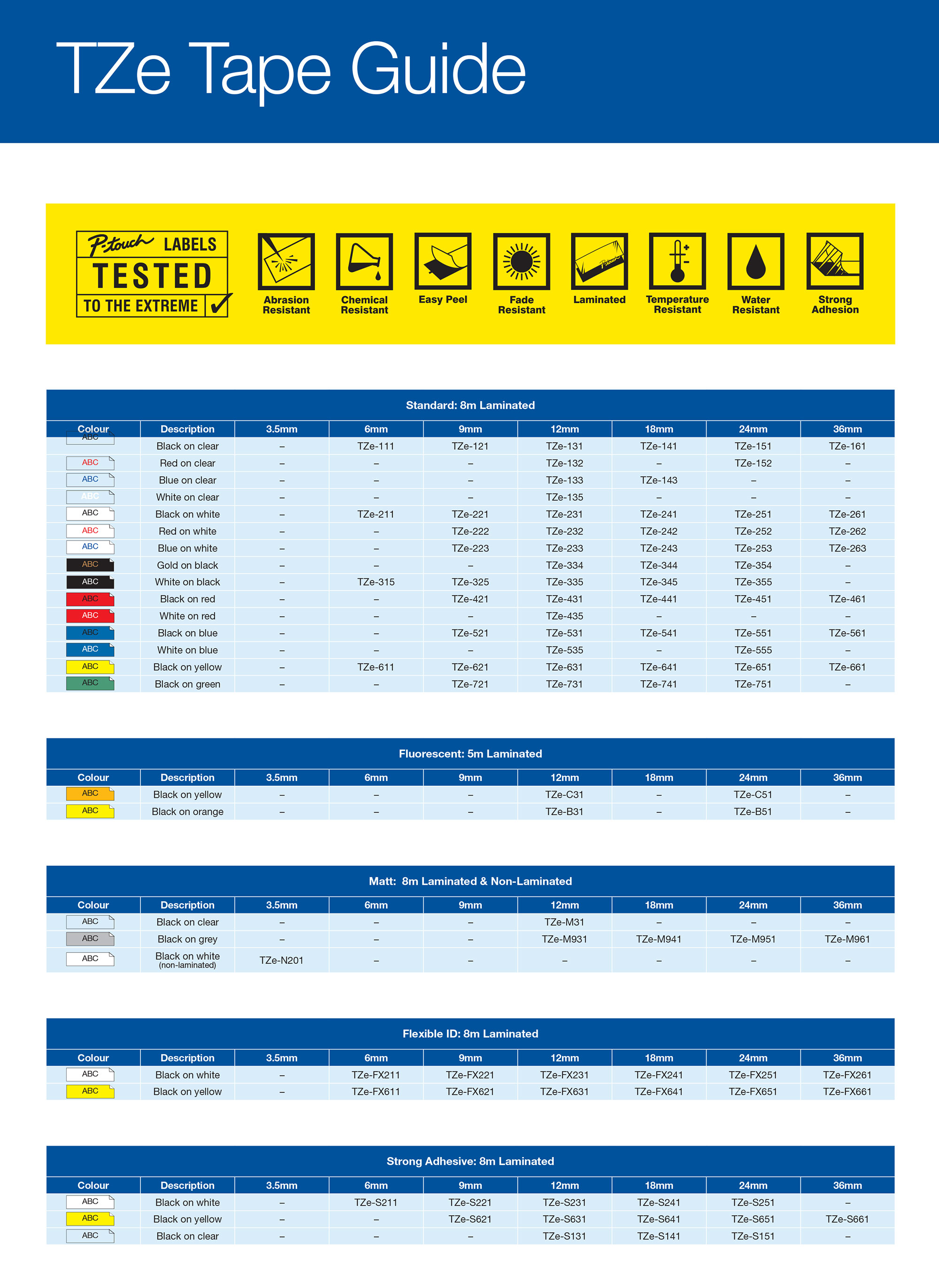 TZe Tape Guide 1