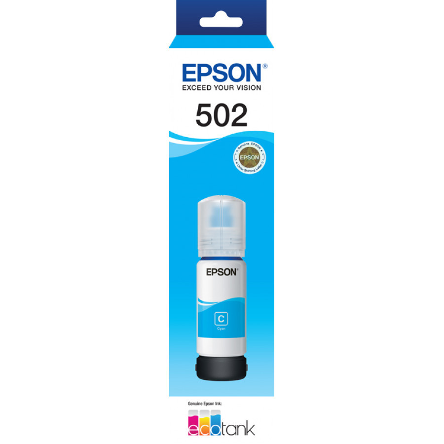 Epson EPSON ECOTANK T502 CYAN INK BOTTLE ECO TANK ET-2700 ET-2750 ET-3700 ET-4750