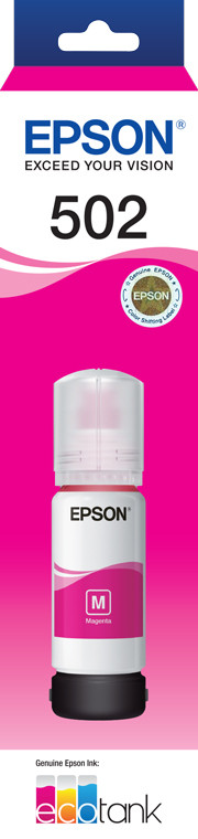 Epson EPSON ECOTANK T502 MAGENTA INK BOTTLE ECO TANK ET-2700 ET-2750 ET-3700 ET-4750