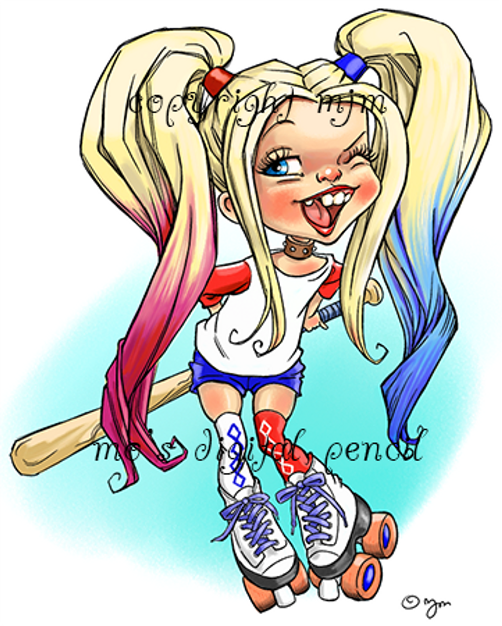 Derby Girl Cartoon