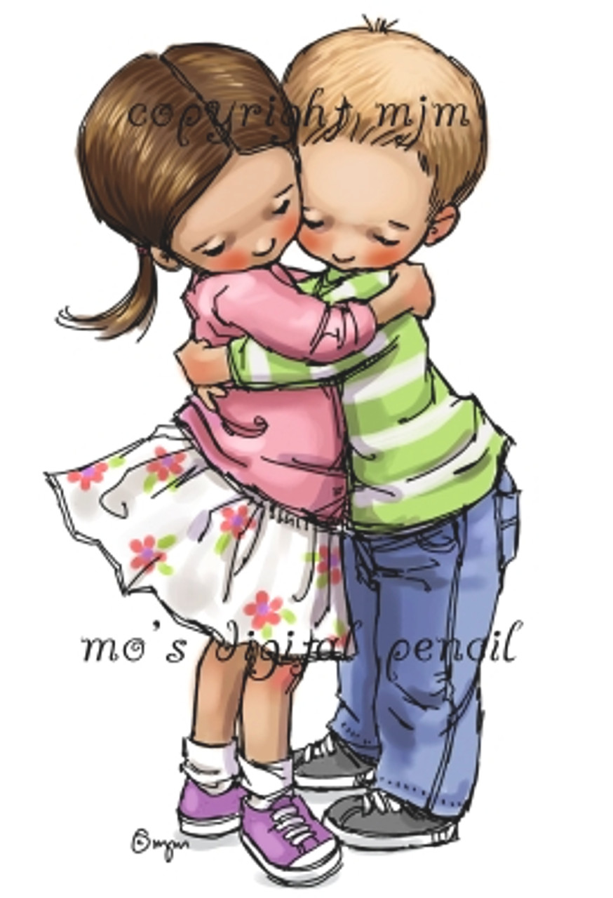 Sketch lovers hugging kissing at winter Royalty Free Vector