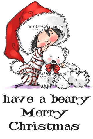 Dress It Up Holiday Embellishments - A Beary Merry Christmas Set (3 Pieces)