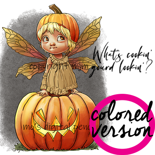 Pumpkin Fairy Aurelle (Precolored Version)