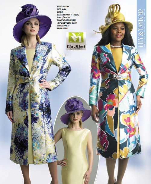 LILY & TAYLOR SPRING/SUMMER 2024
STYLE: 4895
SIZE : 4-24 
COLOR: CANARY/MULTI(H116), NAVY/MULTI, KIWI/MULTI(H939)
2 PC NOVELTY SILKY TWILL DRESS W/DUSTER
FOR MORE IMFORMATION AND PRICE PLEASE GIVE US A CALL
WE BEAT  ALL PRICES !!!!

VIA MIMI FASHION

1333 S. SANTEE ST.

LA,CA.90015

TEL: (213)748-MIMI (6464)

FAX: (213)749-MIMI (6464)

E-Mail: mimi@viamimifashion.com

http://viamimifashion.com

https://www.facebook.com/viamimifashion

 https://www.instagram.com/viamimifashion

https://twitter.com/viamimifashion

 