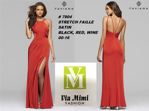 FAVIANA STYLE #7904 STRETCH FAILLE SATIN

 SIZE : 00-16

COLOR: BLACK, RED, WINE

FOR MORE IMFORMATION AND PRICE PLEASE GIVE US A CALL


WE BEAT  ALL PRICES !!!!

VIA MIMI FASHION

1333 S. SANTEE ST.

LA,CA.90015

TEL: (213)748-MIMI (6464)

FAX: (213)749-MIMI (6464)

E-Mail: mimi@viamimifashion.com

http://viamimifashion.com

https://www.facebook.com/viamimifashion

  https://www.instagram.com/viamimifashion

https://twitter.com/viamimifashion
