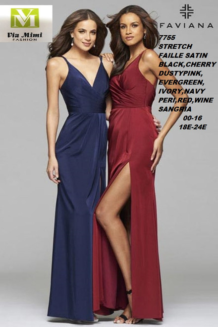 FAVIANA STYLE #7755  STRETCH FAILLE SATIN

 SIZE : 00-16 / 18E-24E

COLOR:BLACK, CHERRY PINK, DUSTY PINK, EVERGREEN, IVORY, NAVY, PERI, RED, SANGRIA, WINE

FOR MORE IMFORMATION AND PRICE PLEASE GIVE US A CALL


WE BEAT  ALL PRICES !!!!

VIA MIMI FASHION

1333 S. SANTEE ST.

LA,CA.90015

TEL: (213)748-MIMI (6464)

FAX: (213)749-MIMI (6464)

E-Mail: mimi@viamimifashion.com

http://viamimifashion.com

https://www.facebook.com/viamimifashion

  https://www.instagram.com/viamimifashion

https://twitter.com/viamimifashion
