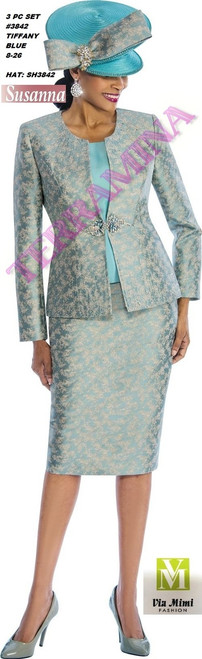 SUSANA STYLE #3842- 3 PC SET

COLOR: TIFFANY BLUE

SIZE: 8-26

HAT: SH3842

FOR MORE IMFORMATION AND PRICE PLEASE GIVE US A CALL


WE BEAT  ALL PRICES !!!!

VIA MIMI FASHION

1333 S. SANTEE ST.

LA,CA.90015

TEL: (213)748-MIMI (6464)

FAX: (213)749-MIMI (6464)

E-Mail: mimi@viamimifashion.com

http://viamimifashion.com

https://www.facebook.com/viamimifashion

  https://www.instagram.com/viamimifashion

https://twitter.com/viamimifashion
