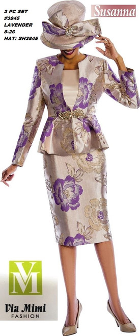 SUSANA STYLE #3845- 3 PC SET

COLOR: LAVENDER

SIZE: 8-26

HAT: SH3845

FOR MORE IMFORMATION AND PRICE PLEASE GIVE US A CALL


WE BEAT  ALL PRICES !!!!

VIA MIMI FASHION

1333 S. SANTEE ST.

LA,CA.90015

TEL: (213)748-MIMI (6464)

FAX: (213)749-MIMI (6464)

E-Mail: mimi@viamimifashion.com

http://viamimifashion.com

https://www.facebook.com/viamimifashion

  https://www.instagram.com/viamimifashion

https://twitter.com/viamimifashion
