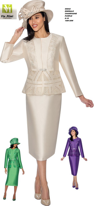 GMI #G6842__   3 PC SET

COLOR: EMERALD,  CHAMPAGNE, PURPLE

SIZE: 8-18 __ 16W-30W

HAT: G6842H


FOR MORE IMFORMATION AND PRICE PLEASE GIVE US A CALL


WE BEAT  ALL PRICES !!!!

VIA MIMI FASHION

1333 S. SANTEE ST.

LA,CA.90015

TEL: (213)748-MIMI (6464)

FAX: (213)749-MIMI (6464)

E-Mail: mimi@viamimifashion.com

http://viamimifashion.com

https://www.facebook.com/viamimifashion

  https://www.instagram.com/viamimifashion

https://twitter.com/viamimifashion
