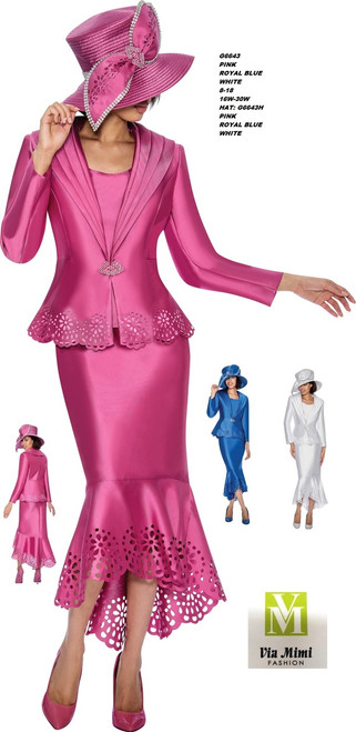 GMI #G6643__   3 PC SET

COLOR:PINK, ROYAL BLUE, WHITE

SIZE: 8-18 __ 16W-30W

HAT: G6643H

FOR MORE IMFORMATION AND PRICE PLEASE GIVE US A CALL


WE BEAT  ALL PRICES !!!!

VIA MIMI FASHION

1333 S. SANTEE ST.

LA,CA.90015

TEL: (213)748-MIMI (6464)

FAX: (213)749-MIMI (6464)

E-Mail: mimi@viamimifashion.com

http://viamimifashion.com

https://www.facebook.com/viamimifashion

  https://www.instagram.com/viamimifashion

https://twitter.com/viamimifashion
