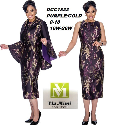 DORINDA CLARK  STYLE #DCC1822

COLOR: PURPLE/GOLD

SIZE: 8-18       16W-26W

FOR PRICE AND MORE IMFORMATION  PLEASE GIVE US A CALL


WE BEAT  ALL PRICES !!!!

VIA MIMI FASHION

1333 S. SANTEE ST.

LA,CA.90015

TEL: (213)748-MIMI (6464)

FAX: (213)749-MIMI (6464)

E-Mail: mimi@viamimifashion.com

http://viamimifashion.com

https://www.facebook.com/viamimifashion

  https://www.instagram.com/viamimifashion

https://twitter.com/viamimifashion
