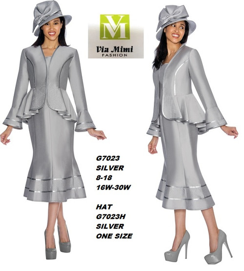 GMI STYLE #G7023

COLOR: SILVER

SIZE: 8-18       16W-30W

HAT G7023H - ONE SIZE

FOR PRICE AND MORE IMFORMATION  PLEASE GIVE US A CALL


WE BEAT  ALL PRICES !!!!

VIA MIMI FASHION

1333 S. SANTEE ST.

LA,CA.90015

TEL: (213)748-MIMI (6464)

FAX: (213)749-MIMI (6464)

E-Mail: mimi@viamimifashion.com

http://viamimifashion.com

https://www.facebook.com/viamimifashion

  https://www.instagram.com/viamimifashion

https://twitter.com/viamimifashion
