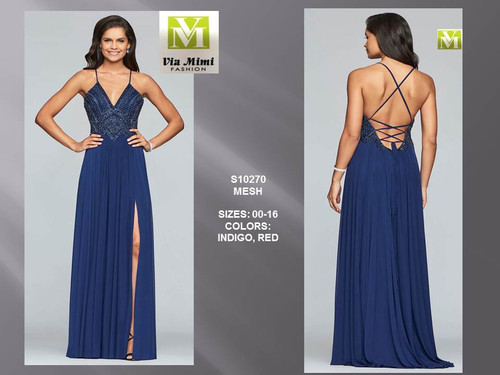 FAVIANA S10211 - CHARMEUSE - SIZE : 00-14 - COLOR: DEEP MAUVE, GOLD, LIGHT IVY, RED, STEEL BLUE