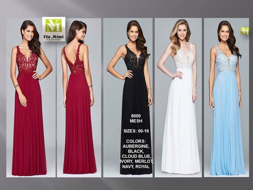 FAVIANA 8000 - MESH - SIZES: 00-16 - COLORS: AUBERGINE, BLACK, CLOUD BLUE, IVORY, MERLOT, NAVY, ROYAL