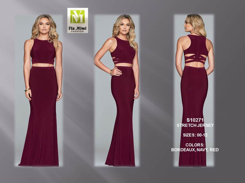 FAVIANA 10206 - STRETCH JERSEY - SIZES: 00-12 - COLORS: BORDEAUX, NAVY, ROYAL