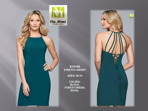 FAVIANA S10166 - STRETCH JERSEY - SIZES: 00-14 - COLORS: BLACK, FOREST GREEN, ROYAL
