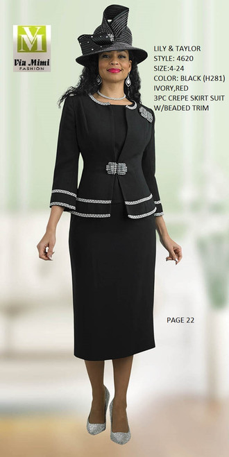 LILY & TAYLOR SPRING/SUMMER 2023
STYLE: 4620
SIZE :4-24
COLOR: BLACK(H281), IVORY, RED
3PC CREPE SKIRT SUIT W/BRAIDED TRIM
FOR MORE IMFORMATION AND PRICE PLEASE GIVE US A CALL
WE BEAT  ALL PRICES !!!!

VIA MIMI FASHION

1333 S. SANTEE ST.

LA,CA.90015

TEL: (213)748-MIMI (6464)

FAX: (213)749-MIMI (6464)

E-Mail: mimi@viamimifashion.com

http://viamimifashion.com

https://www.facebook.com/viamimifashion

 https://www.instagram.com/viamimifashion

https://twitter.com/viamimifashion