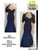SPECIAL OFFERS DRESS - SOD-IOEO18 - RINA DI MONTELLA DRESS - SIZE: 12 - COLOR: ROYAL/BLACK