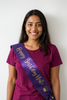 purple sash with gold lettering birthday party sash purple sash with gold lettering birthday party sash