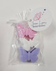 choice of tags for butterfly shape scented soap party favors for a baby or bridal shower