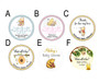 personalized tags for baby shower or gender reveal