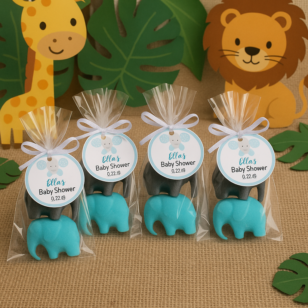 Personalized Elephant Baby Shower Favors