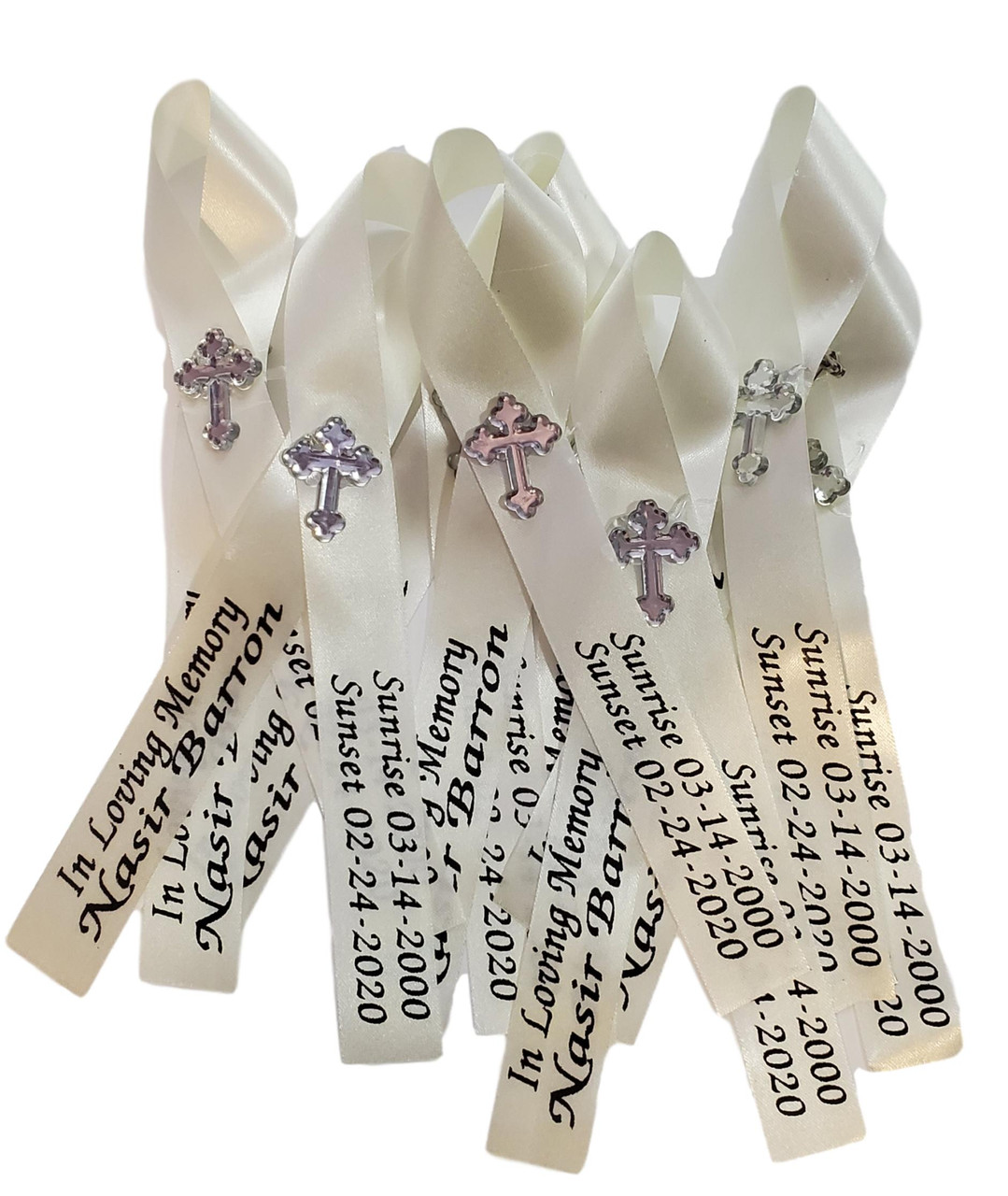 5/8 Personalized Satin Wedding Ribbon