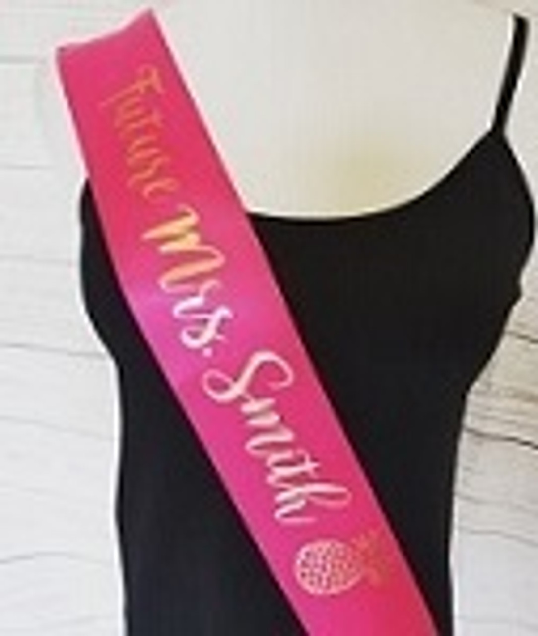 Personalized Sash