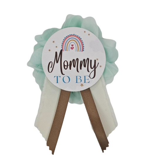 Boho baby shower pin