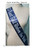 royal blue party sash with white lettering