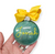 jade glitter name Christmas ornament hanging on tree